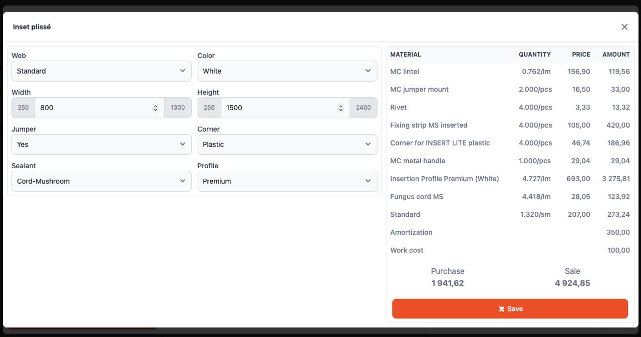 Product configurator