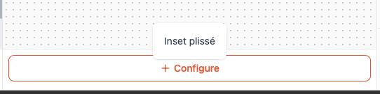 Configure button with tooltip